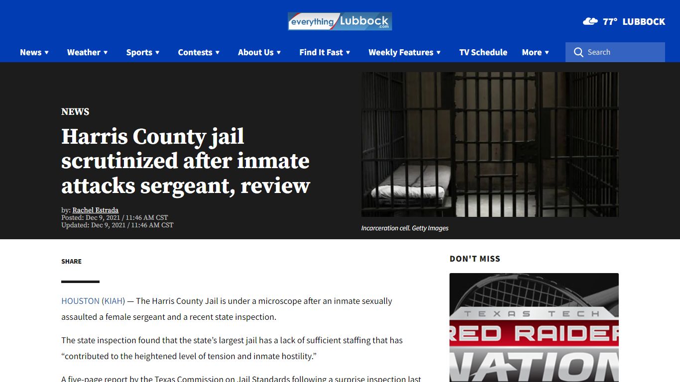 Harris County jail scrutinized after inmate attacks ...